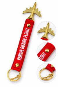 جاکلیدی Remove Before Flight قرمز مخصوص خلبانی و هوانوردی