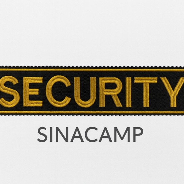 آرم حراست SECURITY رسمی مناسب لباس نگهبانی و نیروهای حفاظتی
