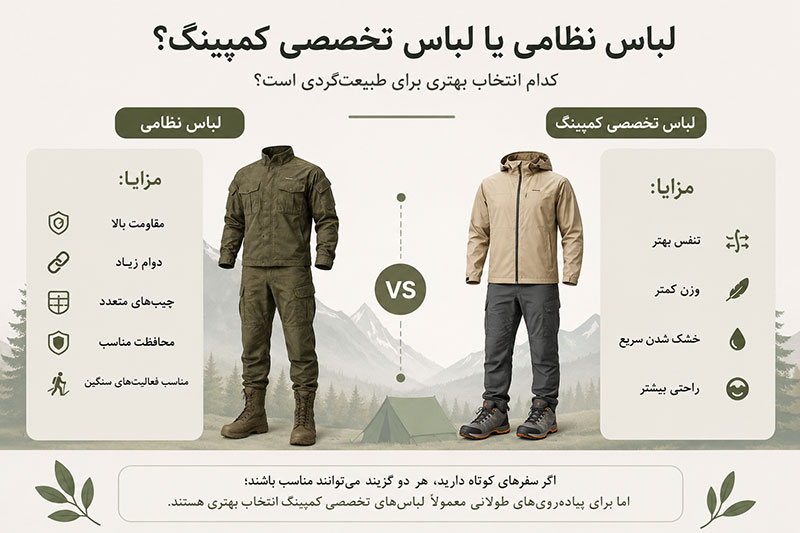 تجهیزات سفر چندروزه