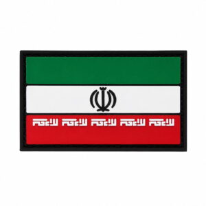 خرید پرچم ایران سیلیکونی در دو مدل رنگی و سیاه سفید، مناسب لباس، کوله، جلیقه تاکتیکال و تجهیزات نظامی.