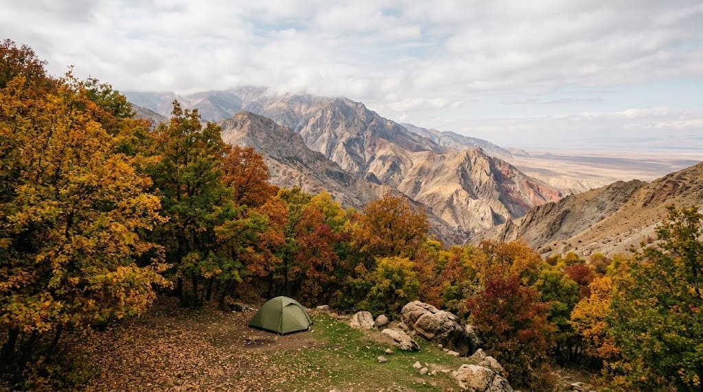 پاییز کجا کمپ بریم؟ پیشنهاد سفر به مناطق بکر ایران - سیناکمپ منظره طبیعی متنوع ایران برای سفر و کمپینگ پاییزی